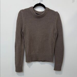 Jenni Kayne Taupe Crew Neck Sweater